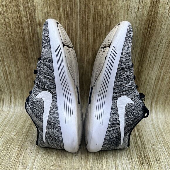 Nike LunarEpic Low Flyknit Women's Size 7‎ Oreo Black Running Shoes Sneakers - Picture 7 of 9